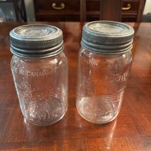 1950's Vintage Canadian Crown Mason Canning Jars